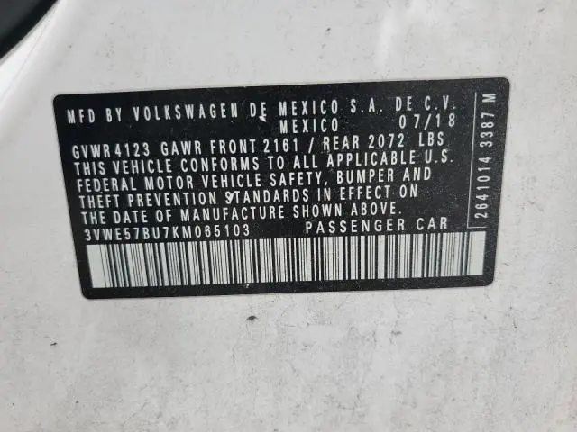 2019 VOLKSWAGEN JETTA SEL  