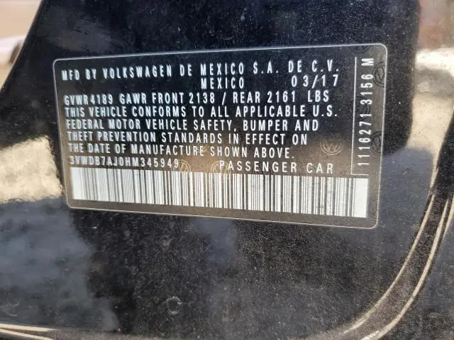 2017 VOLKSWAGEN JETTA SE  