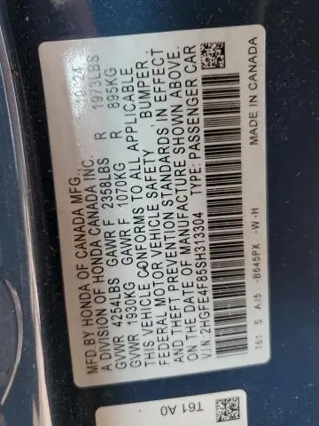 2025 HONDA CIVIC SPORT  