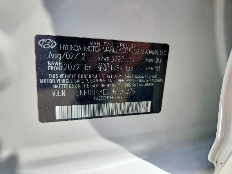 2013 HYUNDAI ELANTRA GLS  