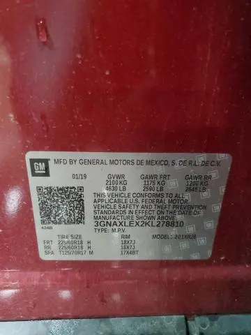 2019 CHEVROLET EQUINOX LT  