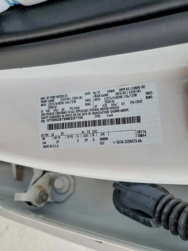 2021 FORD F250 SUPER DUTY  