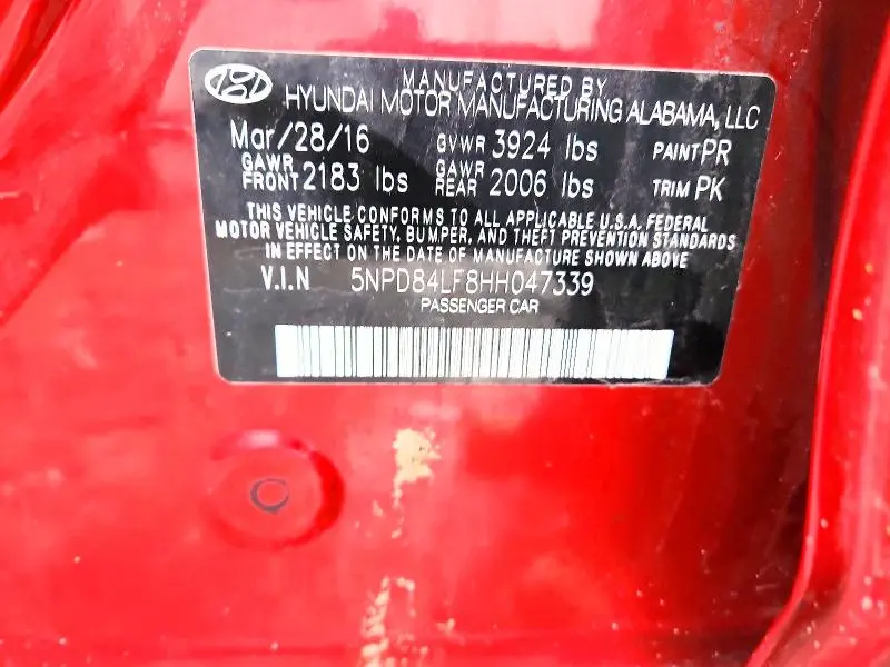 2017 HYUNDAI ELANTRA SE  