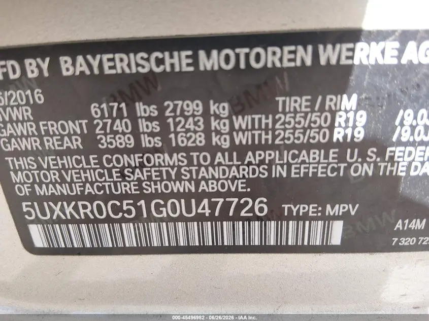 2016 BMW X5 XDRIVE35I