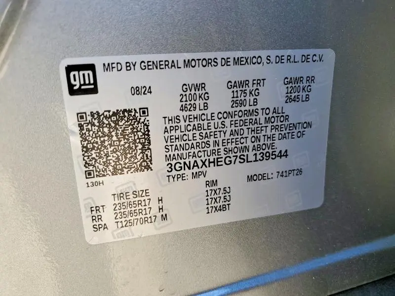 2025 CHEVROLET EQUINOX LT  