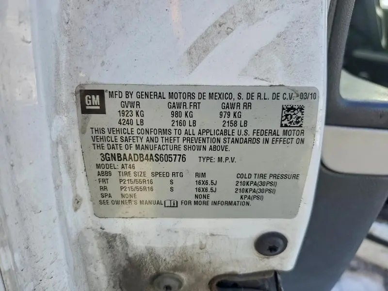 2010 CHEVROLET HHR LS  