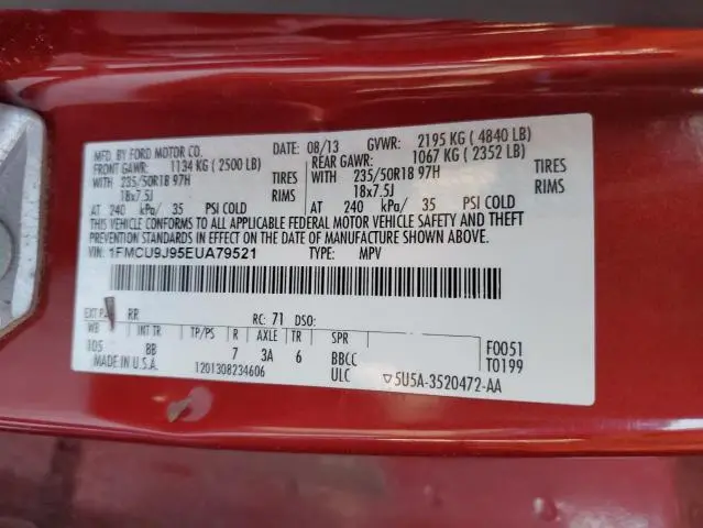 2014 FORD ESCAPE TITANIUM  