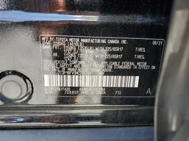 2021 TOYOTA RAV4 XLE  