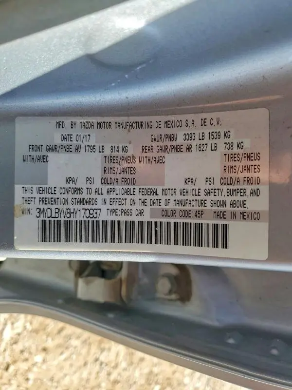 2017 TOYOTA YARIS IA BASE  