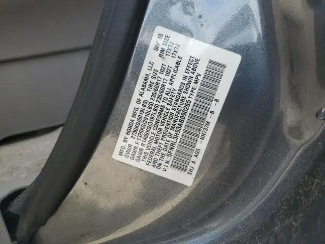 2010 HONDA ODYSSEY TOURING  