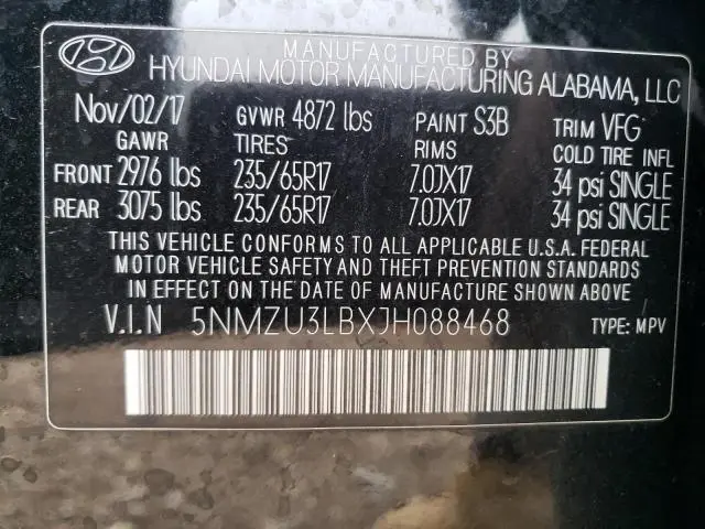 2018 HYUNDAI SANTA FE SPORT   