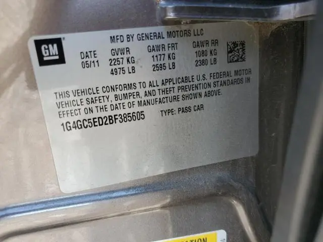 2011 BUICK LACROSSE CXL  