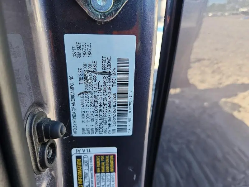 2017 HONDA CR-V EX  