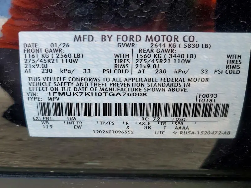 2026 FORD EXPLORER ST-LINE  