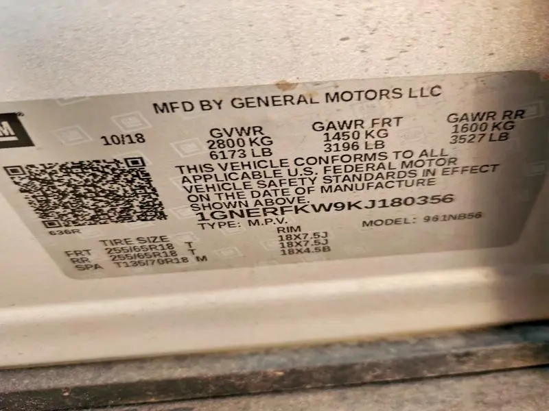 2019 CHEVROLET TRAVERSE LS  