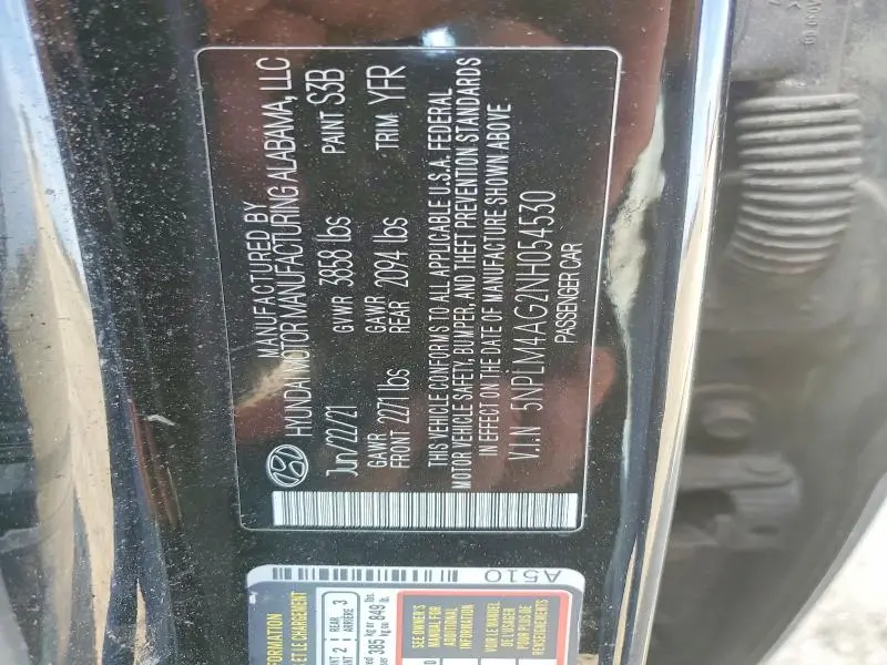 2022 HYUNDAI ELANTRA SEL  