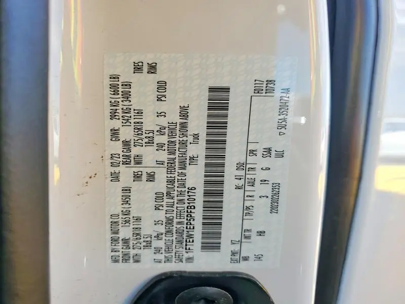2023 FORD F150 SUPERCREW  