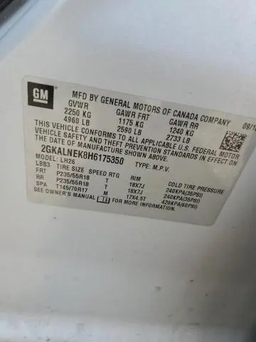 2017 GMC TERRAIN SLE  