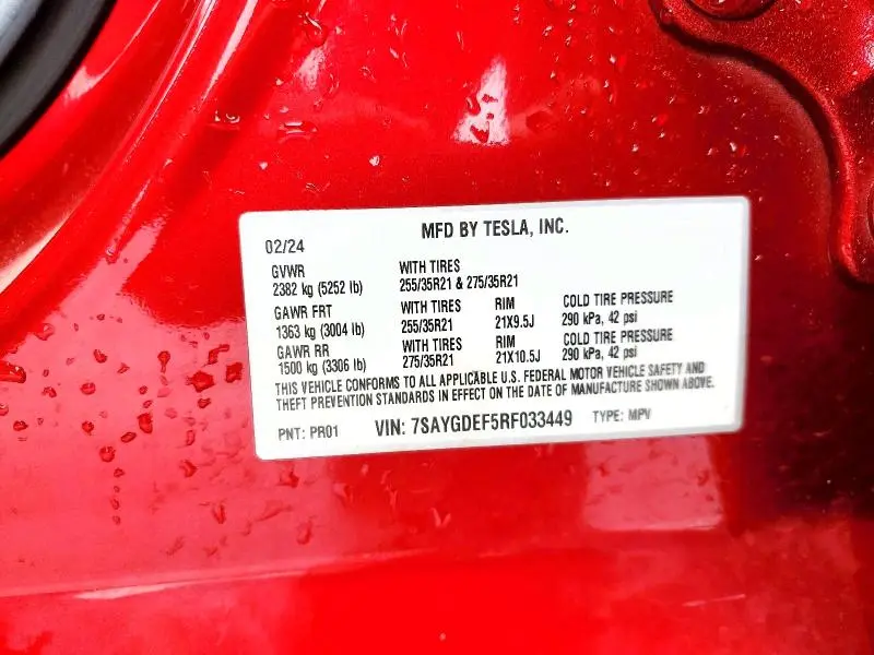 2024 TESLA MODEL Y   