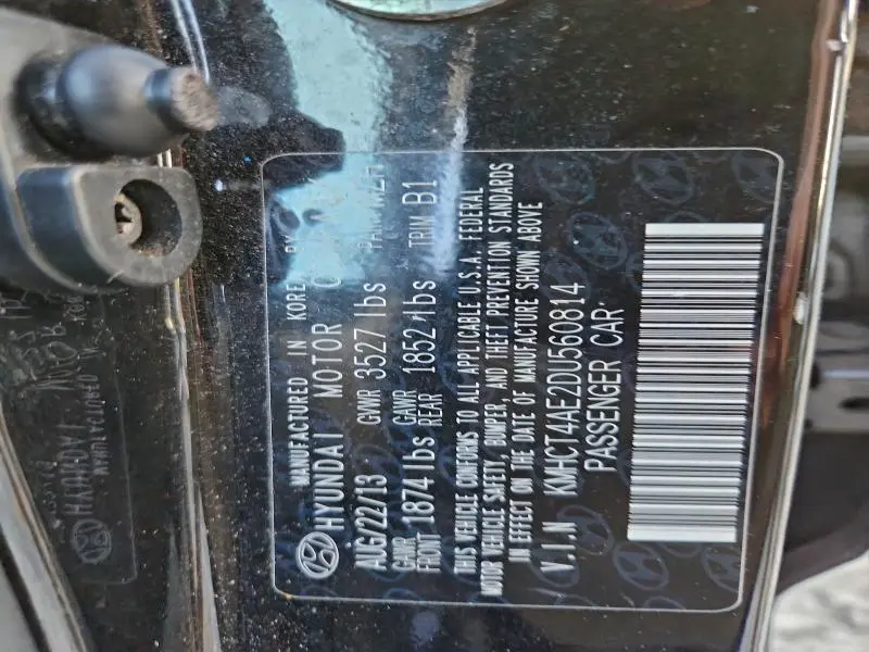 2013 HYUNDAI ACCENT GLS  