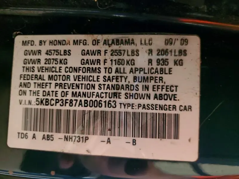 2010 HONDA ACCORD EXL  