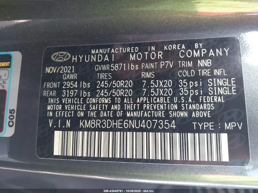 2022 HYUNDAI PALISADE SEL