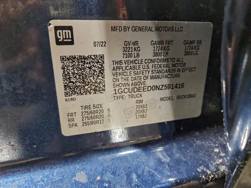 2022 CHEVROLET SILVERADO K1500 RST  