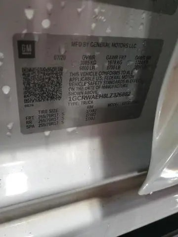 2020 CHEVROLET SILVERADO C1500  