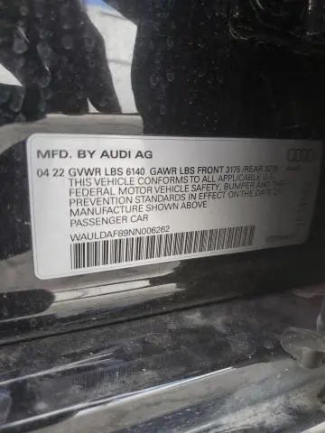 2022 AUDI A8 L  