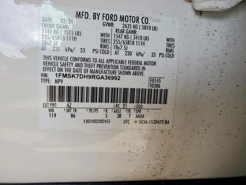 2024 FORD EXPLORER XLT  