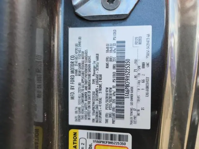 2017 FORD MUSTANG GT  