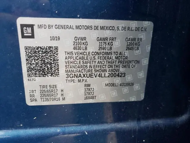 2020 CHEVROLET EQUINOX LT  