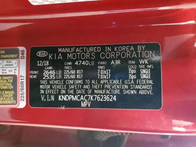 2019 KIA SPORTAGE LX  