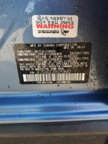 2024 SUBARU CROSSTREK PREMIUM  