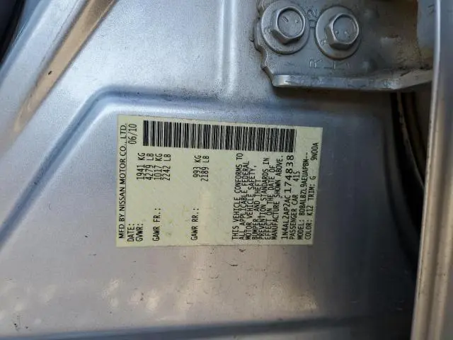 2010 NISSAN ALTIMA BASE