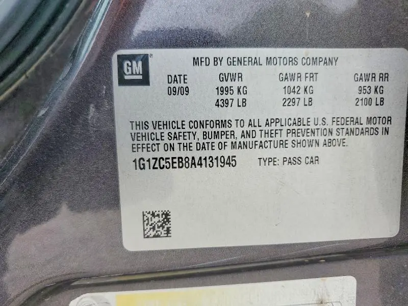 2010 CHEVROLET MALIBU 1LT  