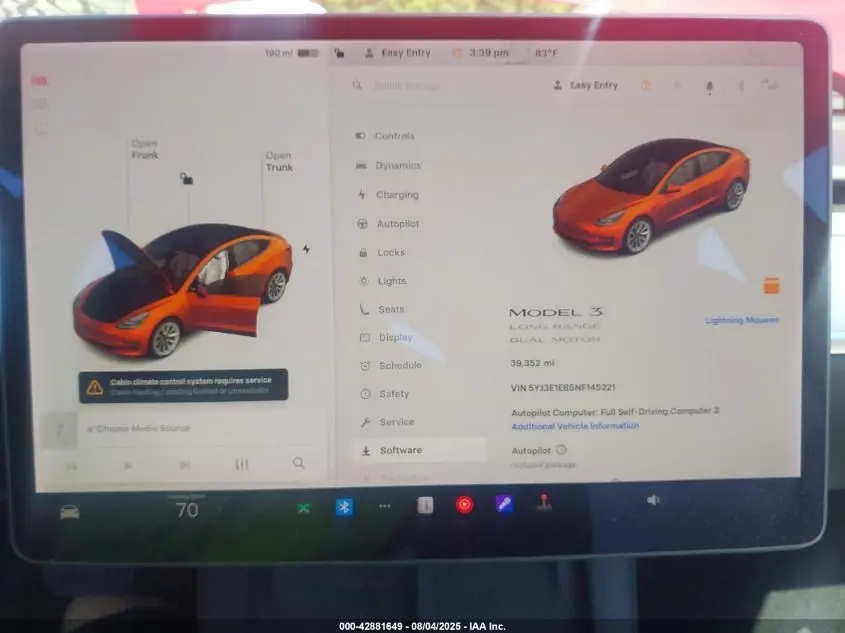 2022 TESLA MODEL 3 LONG RANGE DUAL MOTOR ALL-WHEEL DRIVE