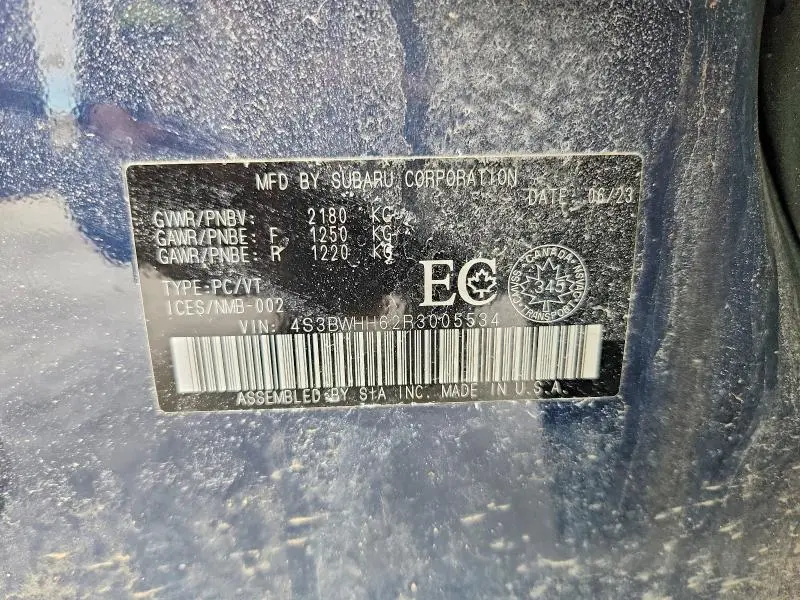 2024 SUBARU LEGACY GT  