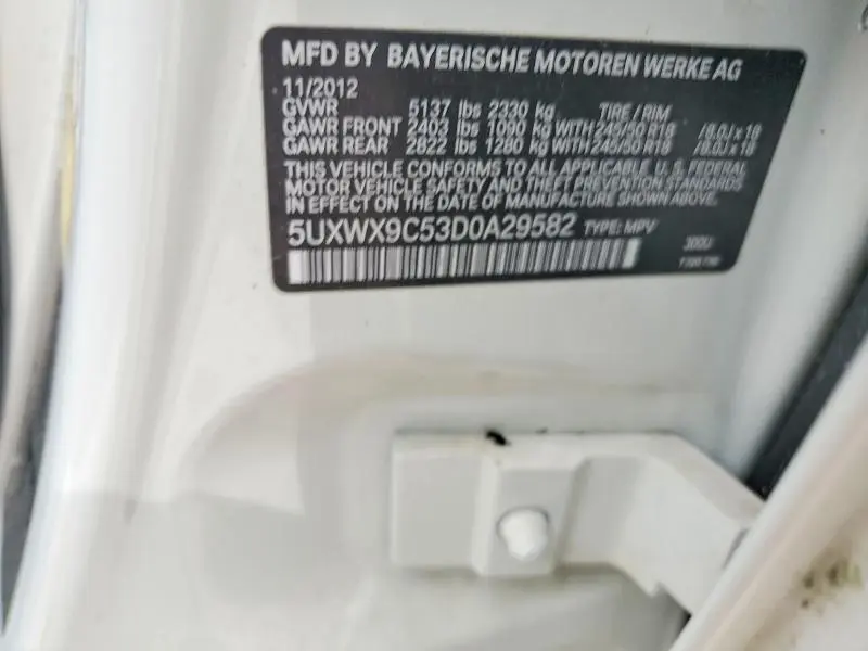 2013 BMW X3 XDRIVE28I  