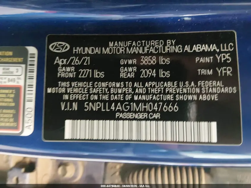 2021 HYUNDAI ELANTRA SE