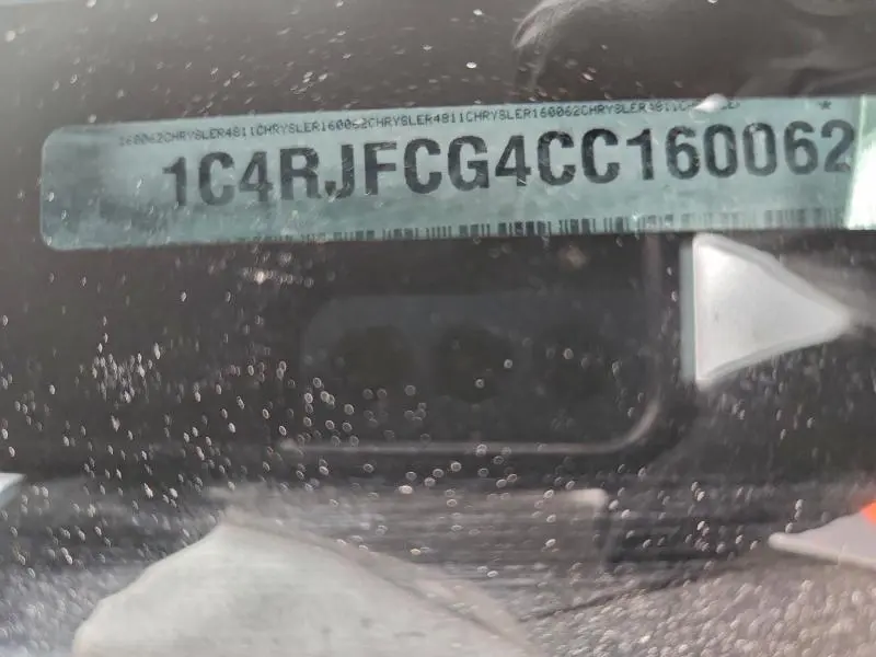 2012 JEEP GRAND CHEROKEE OVERLAND  