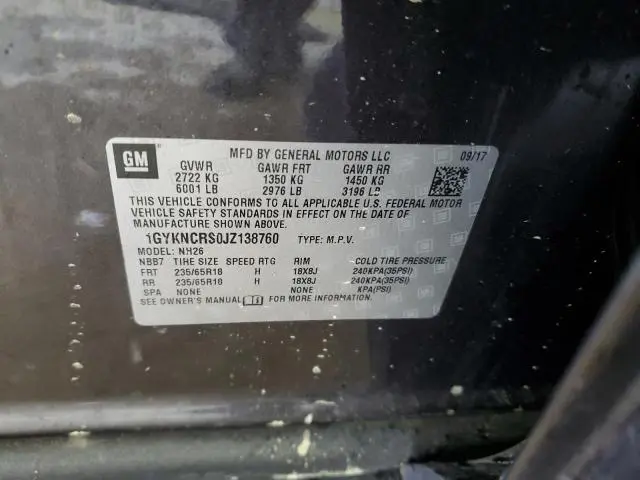 2018 CADILLAC XT5 LUXURY  