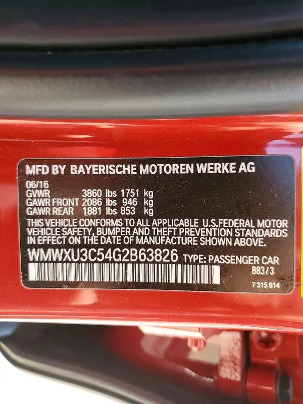 2016 MINI COOPER S  