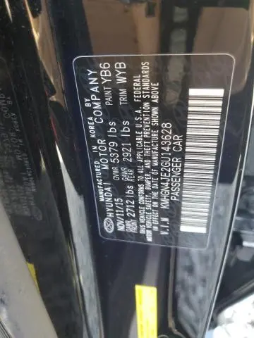 2016 HYUNDAI GENESIS 3.8L  