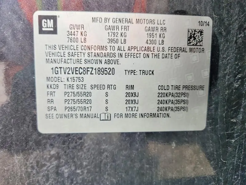 2015 GMC SIERRA K1500 SLT  