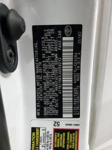 2018 TOYOTA CAMRY HYBRID