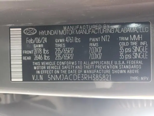 2024 HYUNDAI TUCSON SE  