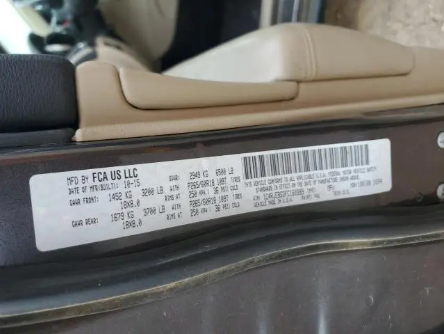 2015 JEEP GRAND CHEROKEE LIMITED  