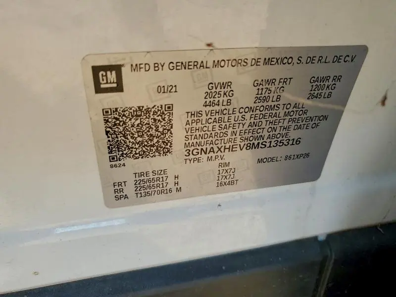 2021 CHEVROLET EQUINOX LS  