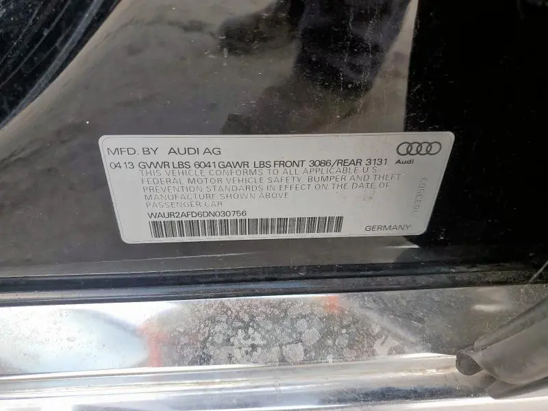 2013 AUDI A8 L QUATTRO  
